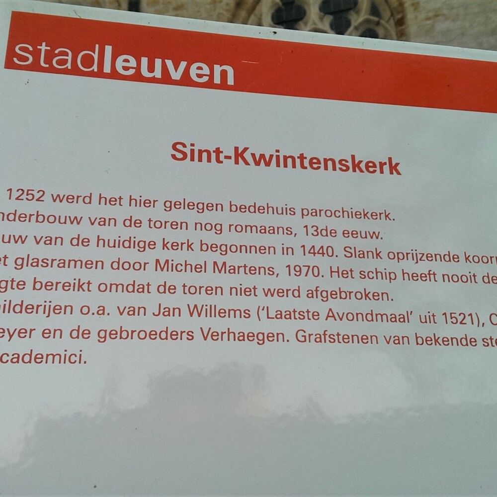 Harold Tor - Oud Leuven - Sint-Kwintenskerk