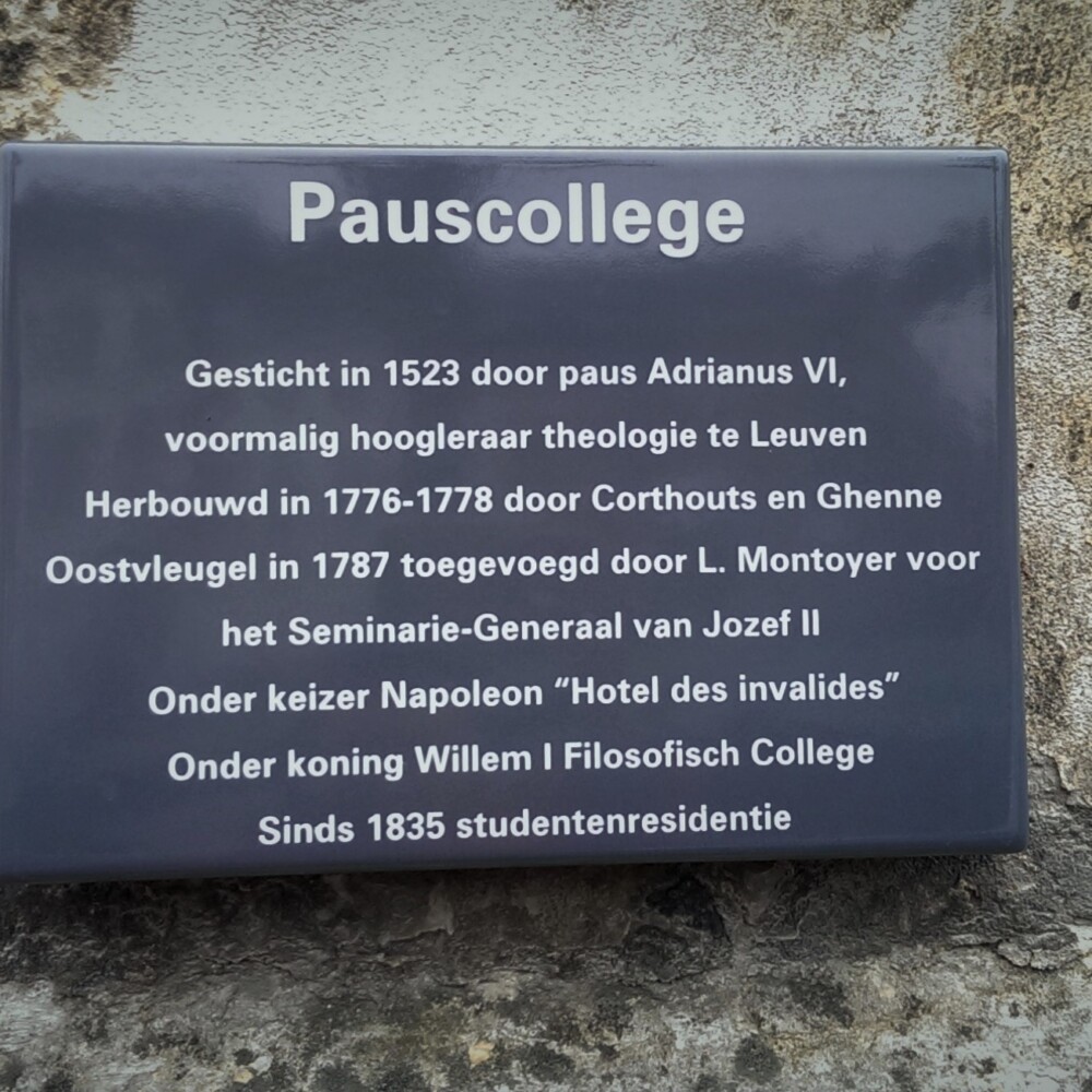 Harold Tor - Oud Leuven: Pauscollege
