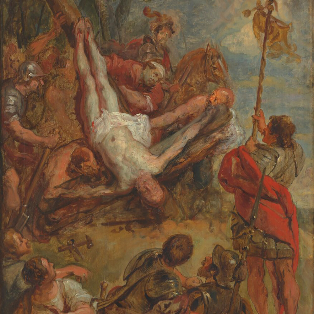 de Crayer, Gaspar. (1664) "The martyrdom of St. Peter" Museum Boijmans Van Beuningen, Rotterdam (image)