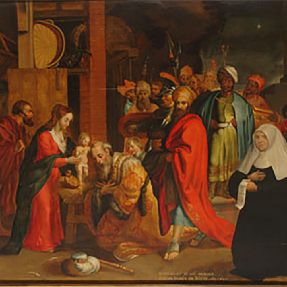 Unknown. (?) "Adoration of the Magi" Zwartzustersmuseum Brussel (image)
