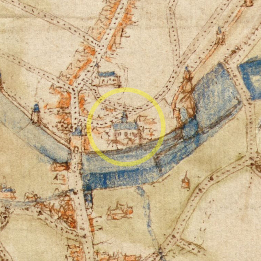  Van Deventer, J. (1550-1565) "Atlas of the city of the Low Countries : 73 minutes between 1550-1565 on orders of Emperors Charles V and Philip II" KBR (image)

